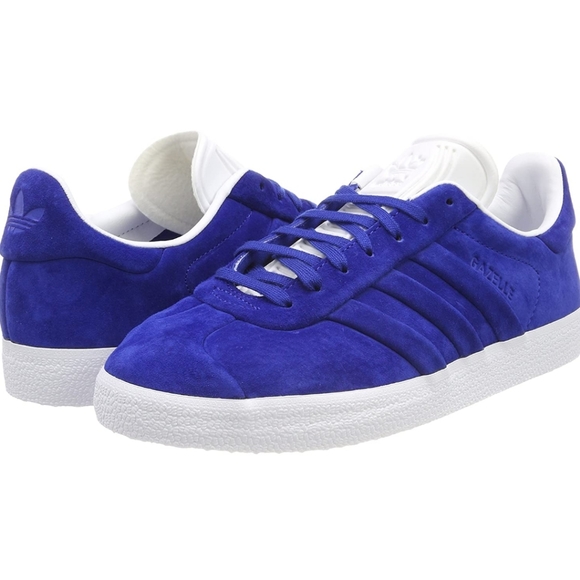adidas gazelle stitch and turn blue